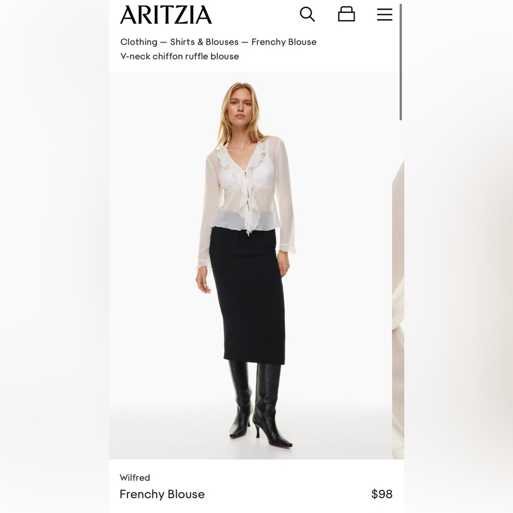 Aritzia Frenchy Blouse